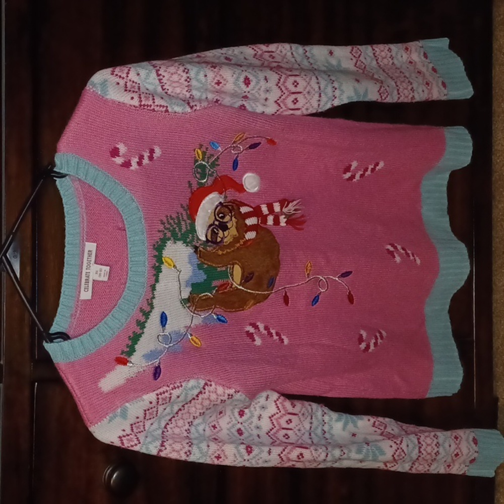 Sloth Girls Long Sleeve Sweater